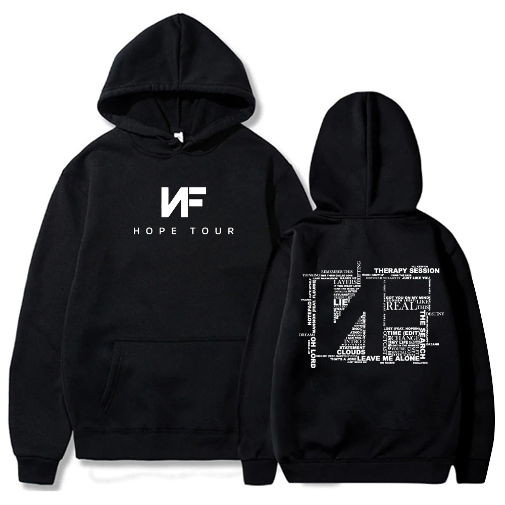 Nf Hope Tour Sudadera con capucha Nf Merch Nf Álbum de Música, regalo para Nf Fan Pullover Tops, ropa de calle Unisex