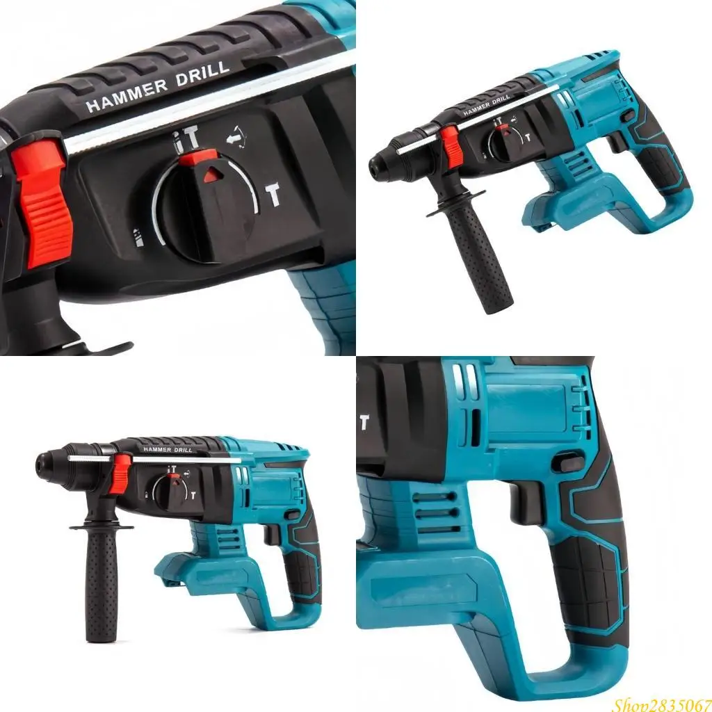 

Brushless Electric Impact Hammer Drill Rotary Hammer Cordless Power Tool 831F