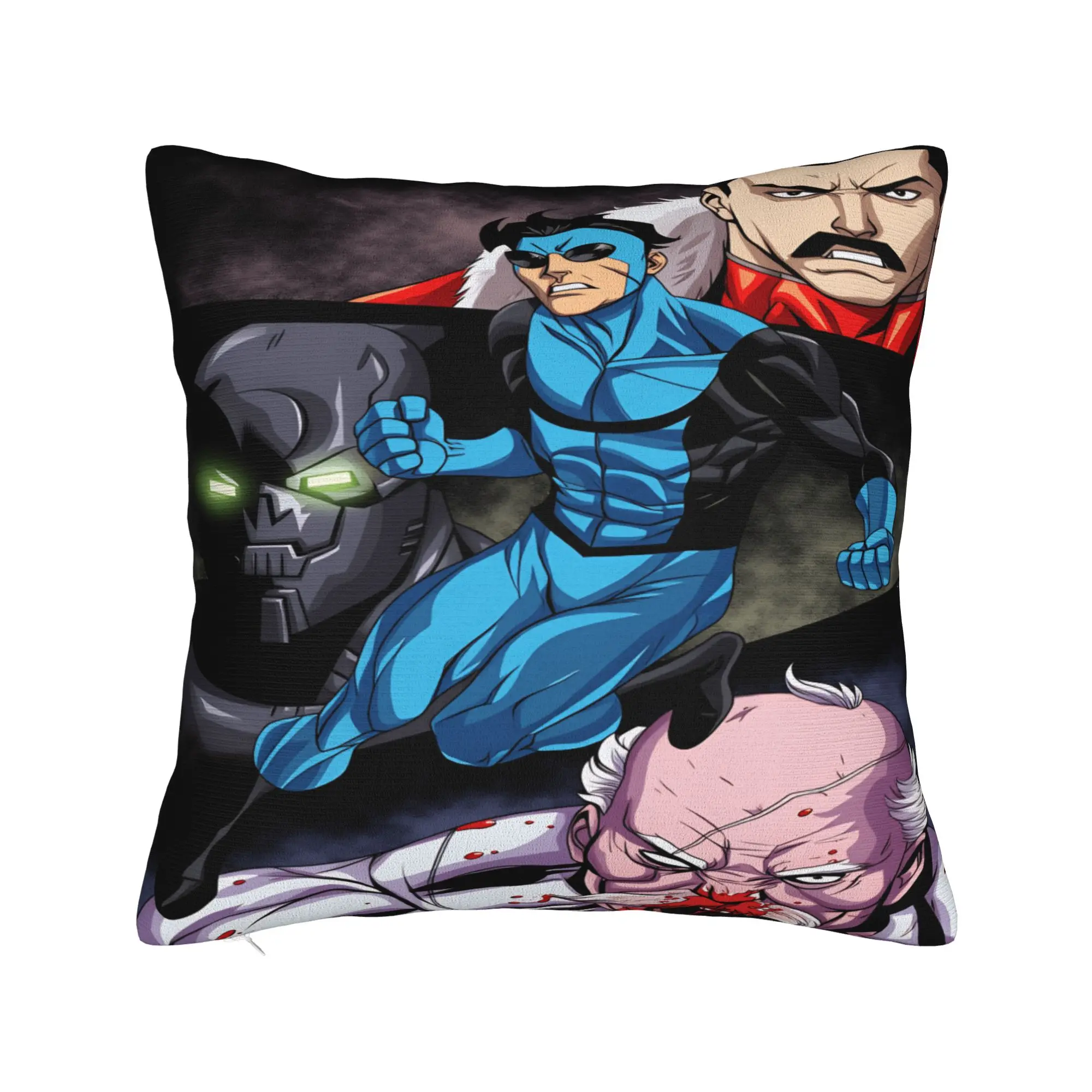Comic I-Invincible Hero Pillow Cover  Morden Pillow Case For Sofa Home Decor Soft Pillowcases Gift