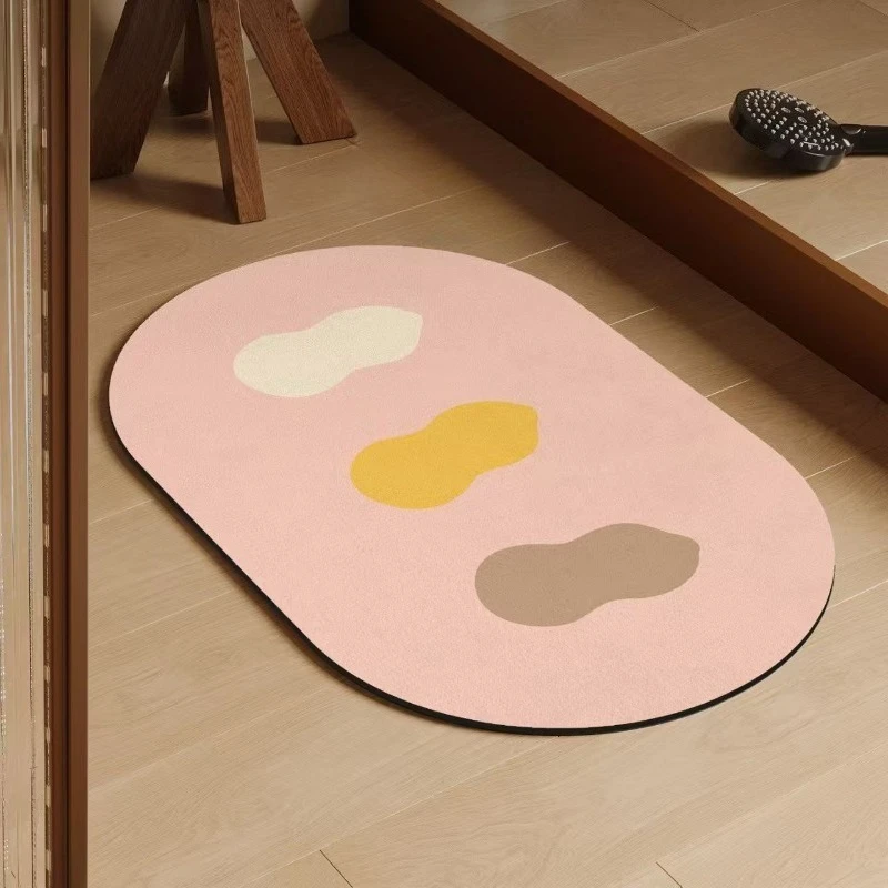 Bathroom absorbent diatom mud toilet  doormat toilet toilet floor mat toilet carpet