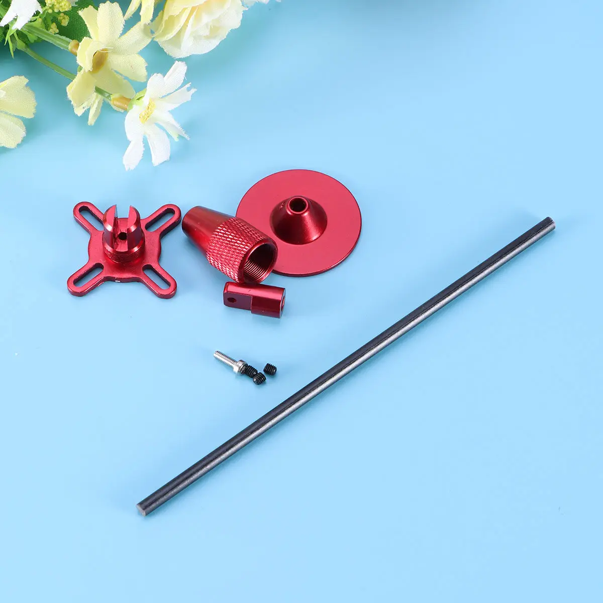 CNC Aluminum GPS Folding Antenna Mount Holder, 4mm Rod, 16.2cm Height for Quadcopters and Multicopters