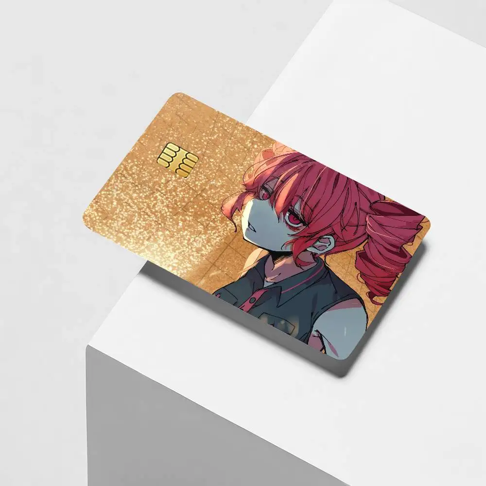 Virtual singer Kasane T-Teto Credit Card Decorative Card Stickers Suitable For Bank Cards Metro Transit Anti-scratch Gift 4PCS