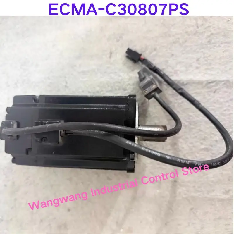 Second-hand test OK ，Servo motor ECMA-C30807PS, 750W