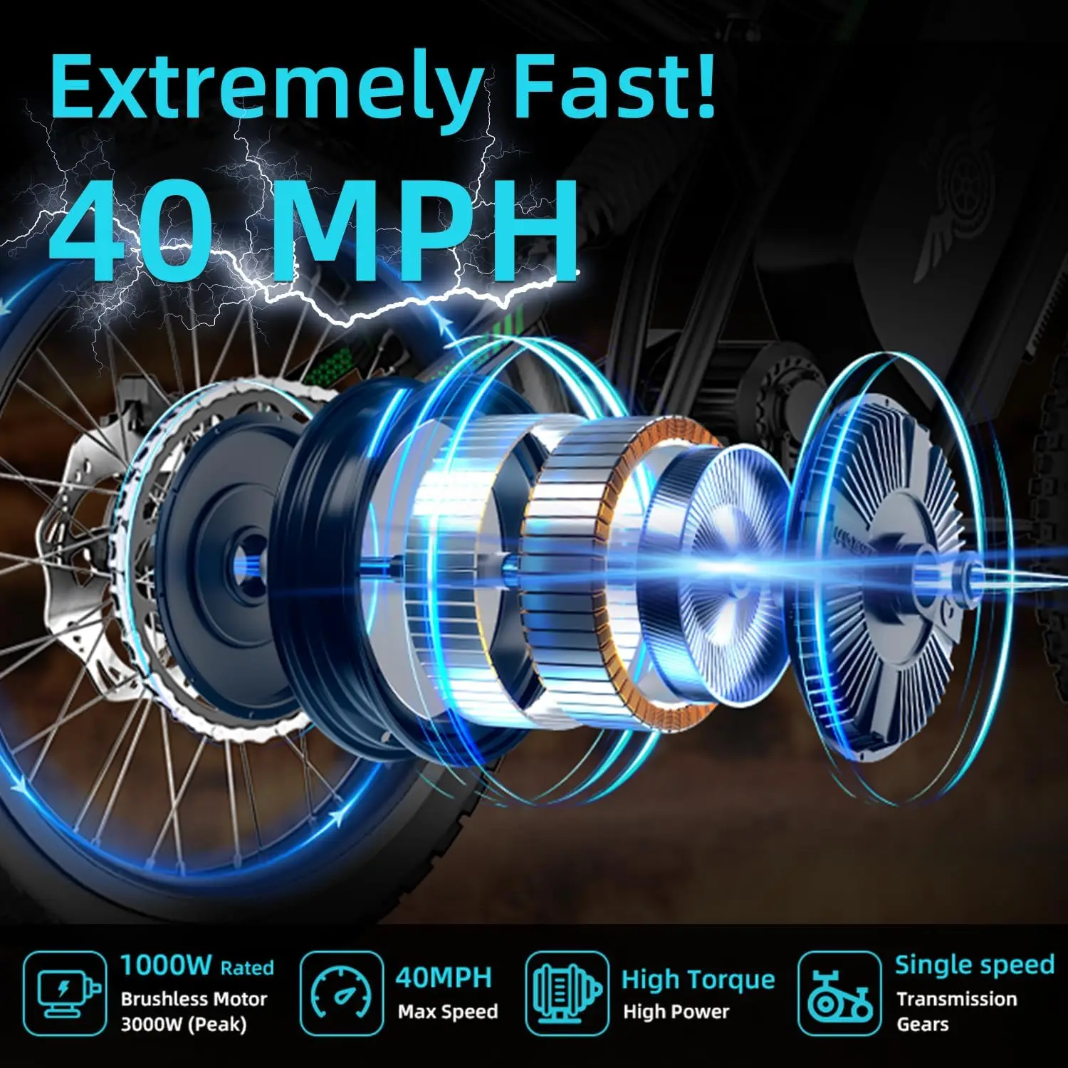 Freego Nova 3 دراجة كهربائية ثنائي الوضع دراجة ترابية كهربائية 3000 واط محرك 60 فولت 25 أمبير بطارية 40MPH على الطرق الوعرة دراجة الفرامل الهيدروليكية