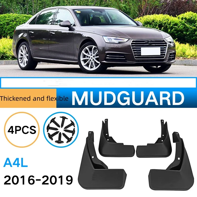 

4 шт., утолщенные и гибкие передние и задние брызговики для Audi A4L 2016-2019