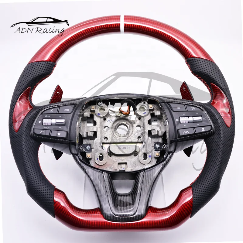 

Custom Carbon Fiber Steering Wheel for Hyundai Genesis G70