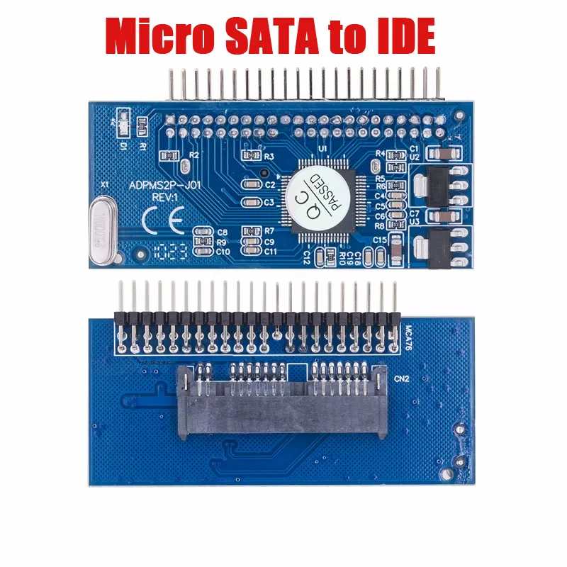 Micro SATA в IDE 44-контактная карта преобразования Micro Sata в SATA Удлинительный адаптер ПК Жесткий диск Параллельный в последовательный порт Карта расширения