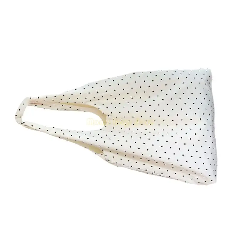 

X90D Fashion Dotted Canvas Shoulder Bag Large Capacity Handbag for Daily Use