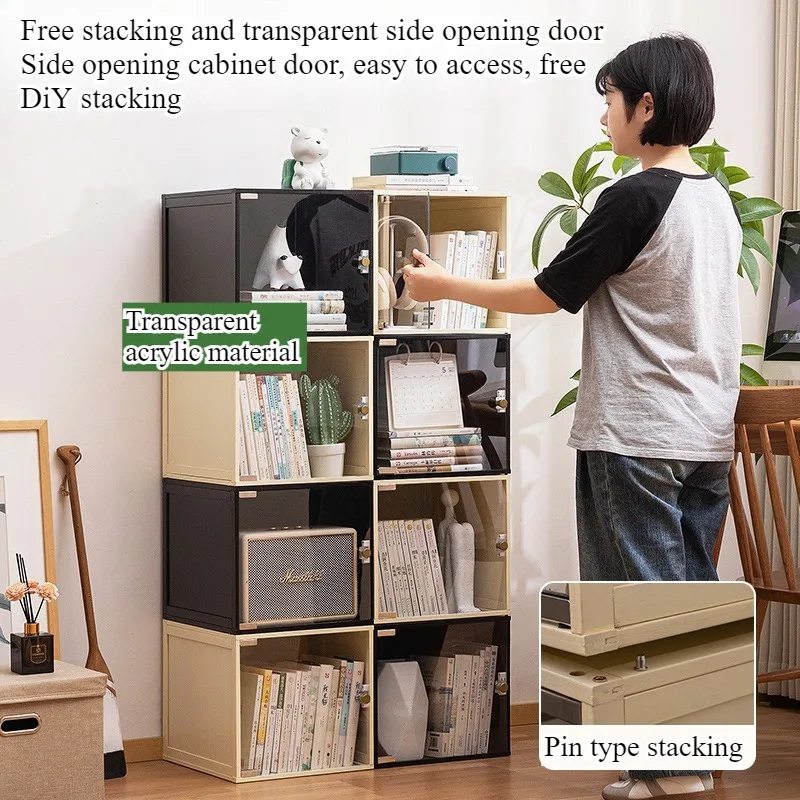 Acrylic storage box Pin bean pain cabinet Figure toy display cabinet Doll doll storage desktop transparent box Blind box