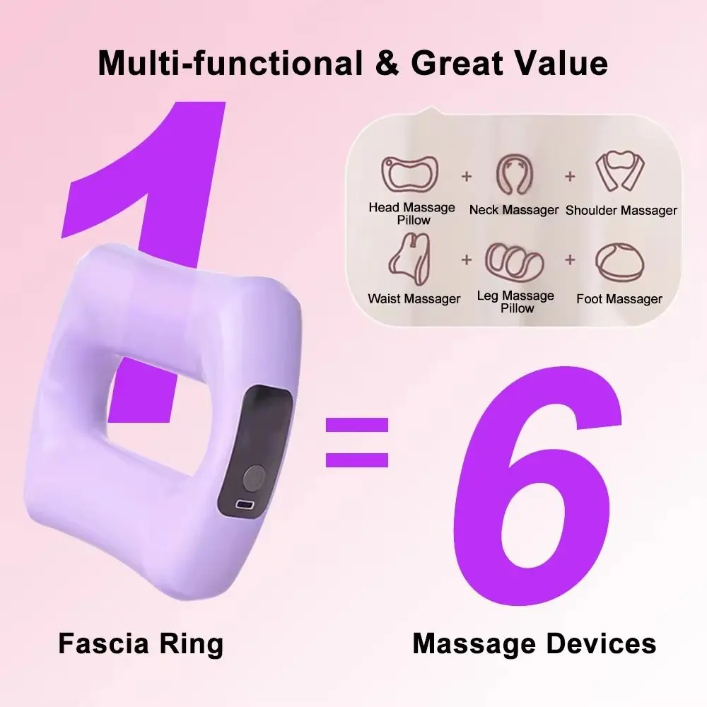 Portable Electric Fascia Massage Ring Ergonomic Adjustable Speed Electric Body Slimming Machine Fat Burning with Belt