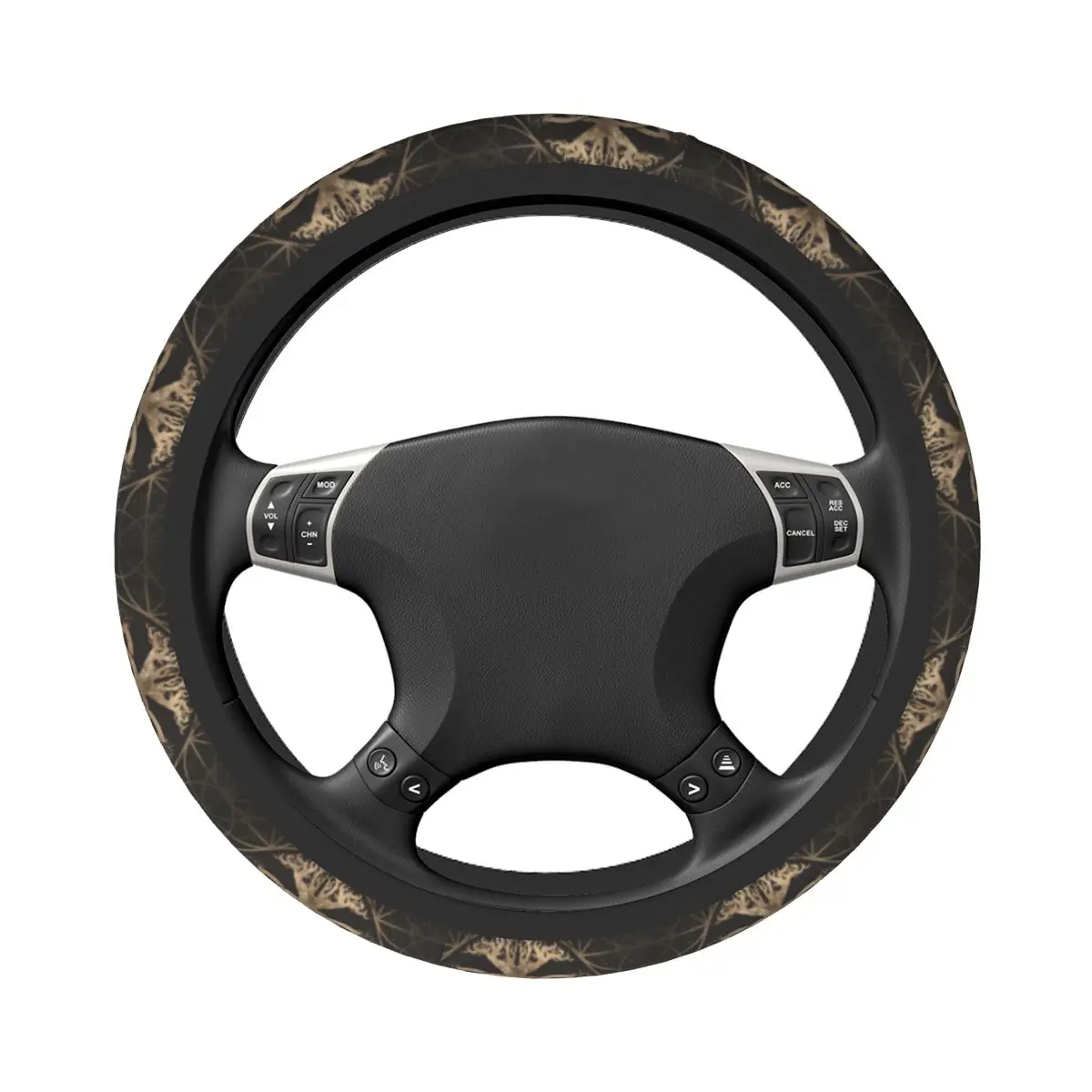 Vikings Tree Of With Triquetra Car Steering Wheel Cover 37-38 Non-slip Fashion Car-styling Interior Accessories