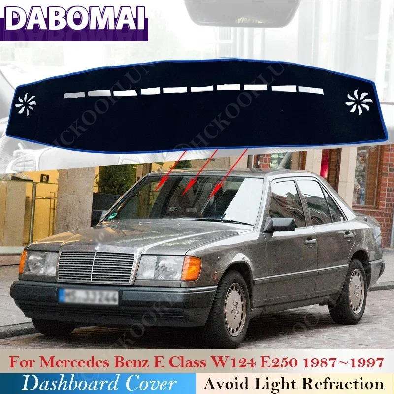 

Аксессуары, противоскользящий коврик, солнцезащитный козырек, коврик для приборной панели, коврик для Mercedes Benz E Class W124 E 250 420 200 300 1987-1999