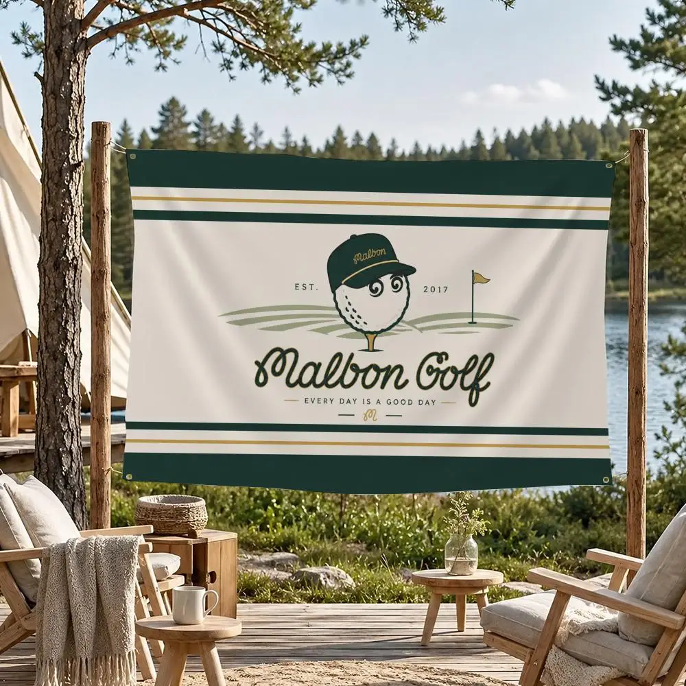 Ashion Golf MALBON Flaggen, Flagge für Zimmer, Wohnheim, Camping, Picknick, Kunststil, Garage, Bar, Wanddekoration, Banner – Detail 14