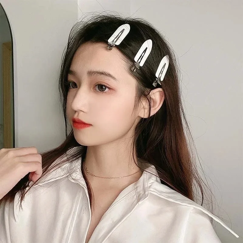 10pcs/Set Women No Bend Seamless Hair Clips - Side Bangs Hairpins-Styling Duck Bill Clips - Makeup Washing Face Styling Hairpins view 5