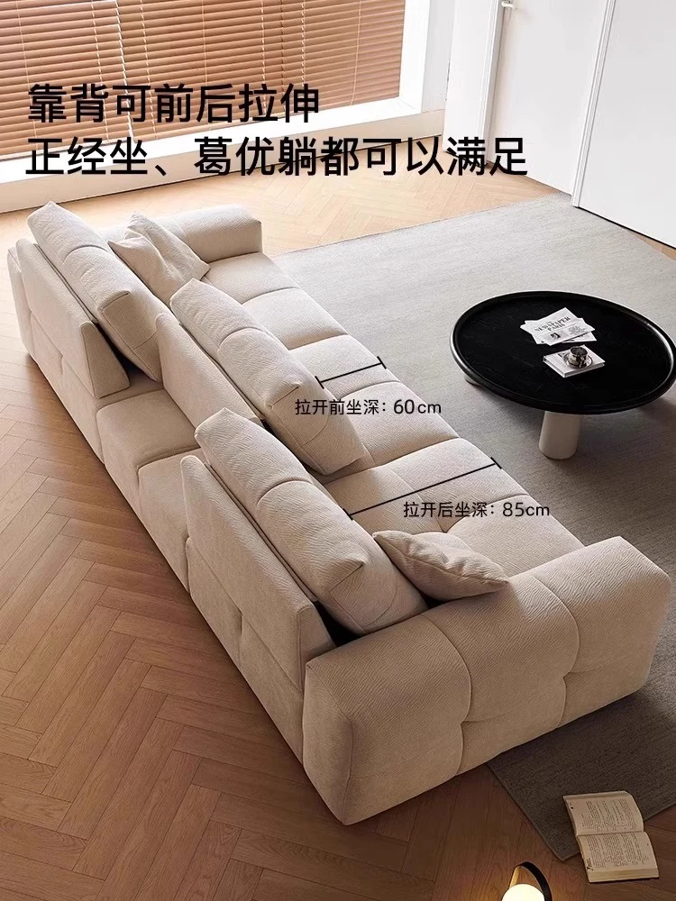 Factory Direct 2026 Pixel sofa, antique movable in the living room, sitting on a large bag, deep tofu blocks, anti-fouling cheni