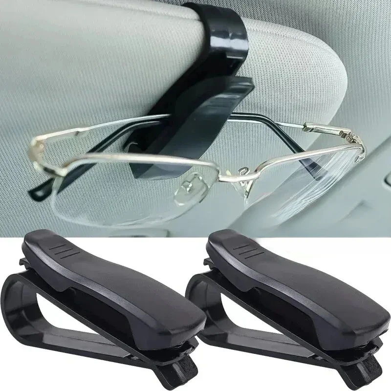 

1/2pcs Hot Selling Car Sun Visor Glasses Sunglasses Ticket Receipt Card Clip Storage Holder Gift Adjusts Eyeglasses Securely