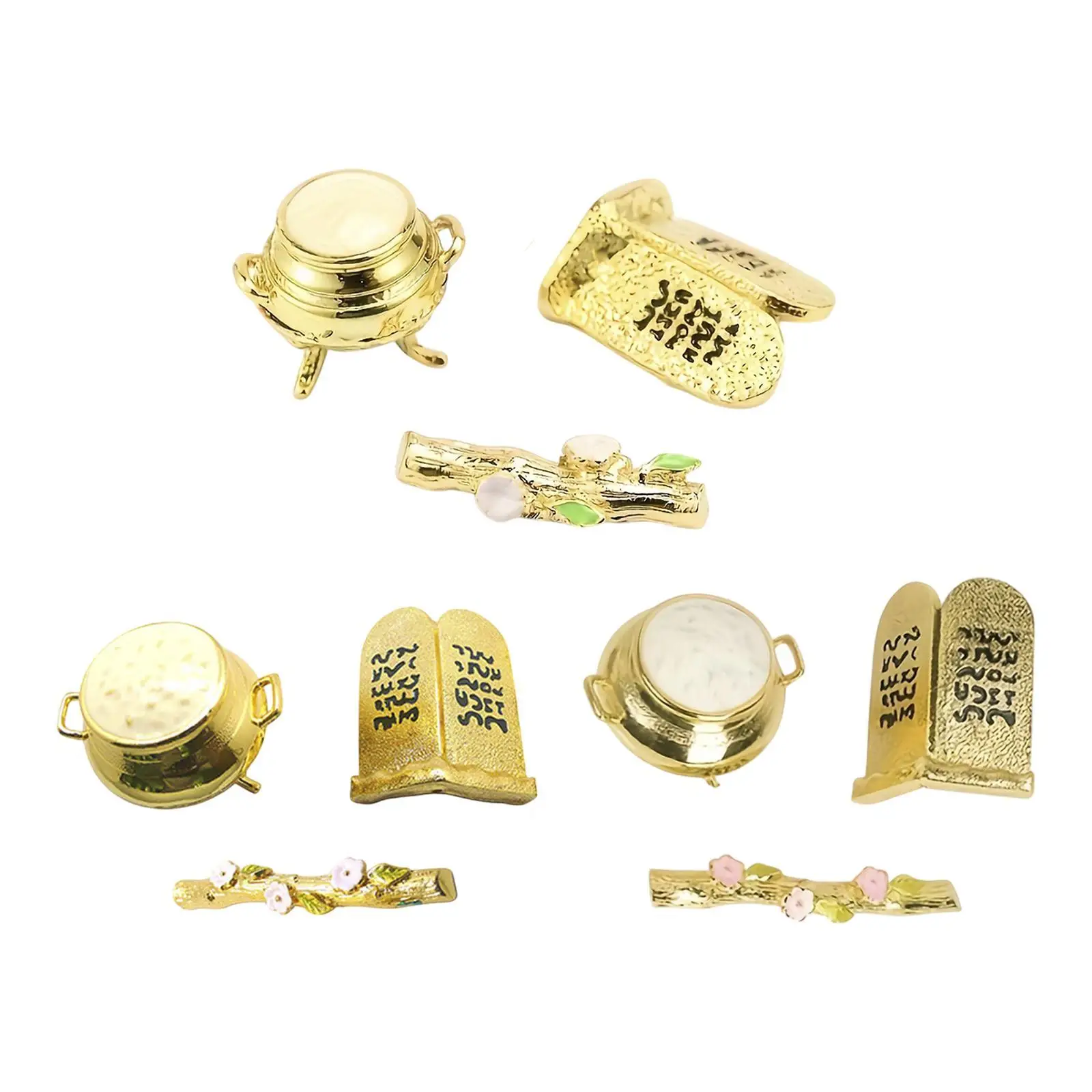 Ark of The Covenant Decor 3Pcs Set Centerpiece Collecting Tabletop Ornament
