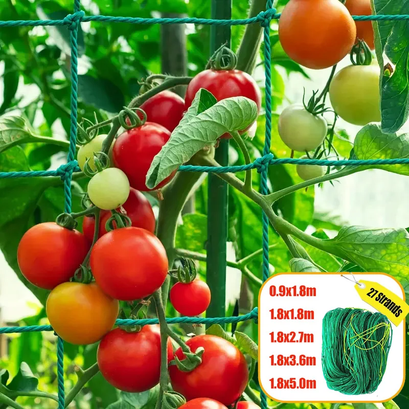 1PCS Trellis Netting Outdoor Heavy Duty Nylon Plant Climbing Netting Plant Net for Cucumber Tomato Fruits Vegetables Grapes