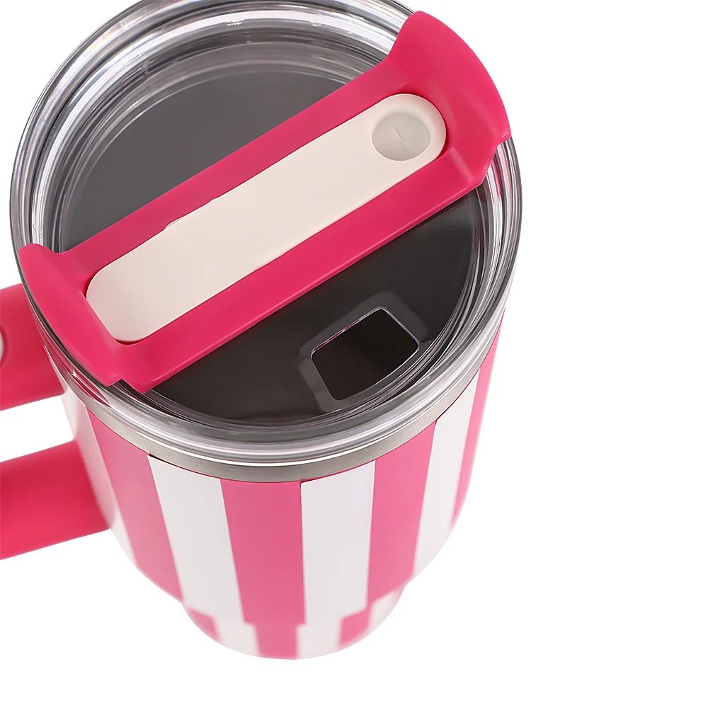 40oz Handle Car Cup Double-layer 304 Stainless Steel Insulated Fashion Ice Baffle Cup