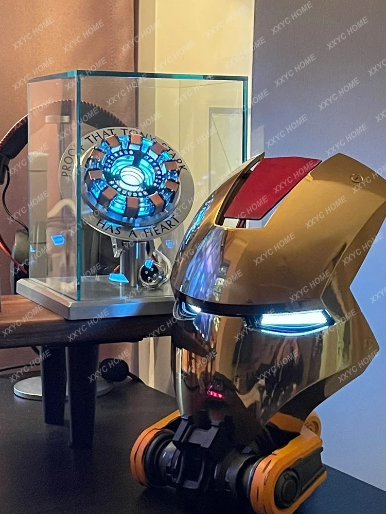 Iron Man Figure Reactor Model Tabletop Ornament Anime Blind Box Birthday Gift