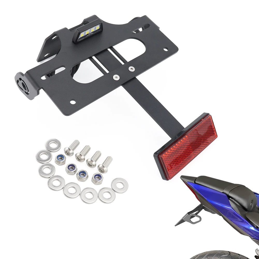 License Registration Plate Holder Fit For Yamaha YZF R15 R150 2017-2023 Motorcycle Accessories Rear Tail Tidy Fender Eliminator