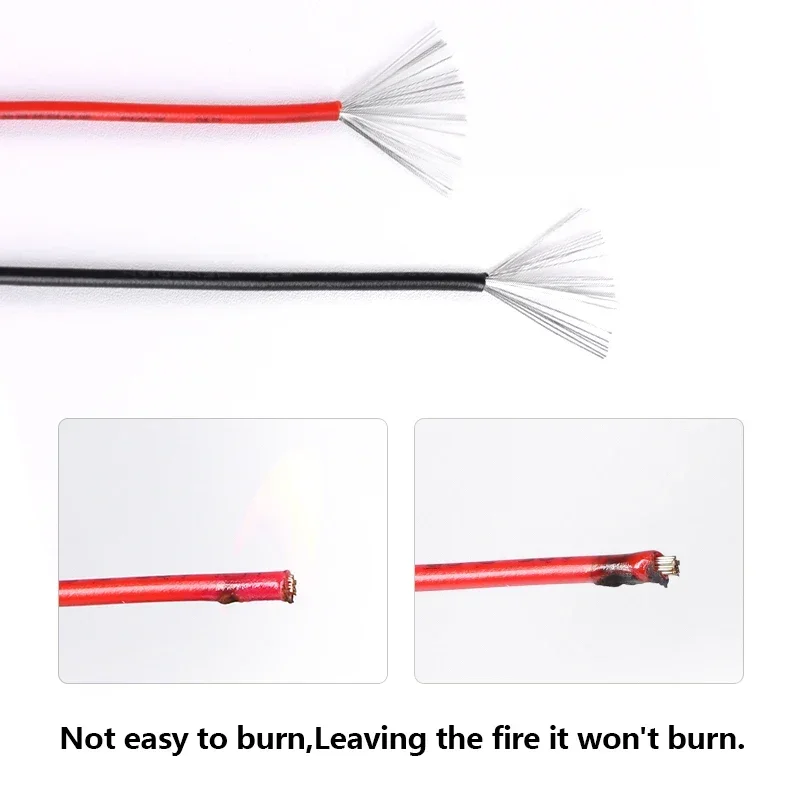 10 Colors UL1571 Electronic Wires 32/30/28/26/24/22/20/18/16 AWG Environmental PVC Insulation DIY Line LED Tinned Copper Wires