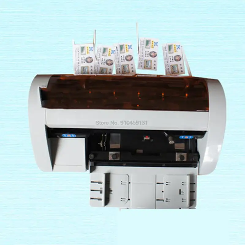 Elektrische Papier Trimmer Desktop Semi-Automatische Business Naam Card Cutter Snijmachine Ac 220V/50Hz SSB-001 90x54mm