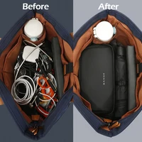 BANGE nouveau sac à main de rangement de câble USB numérique étanche léger en Polyester unisexe, organisateur de sac de voyage électronique pour étui de câble 4