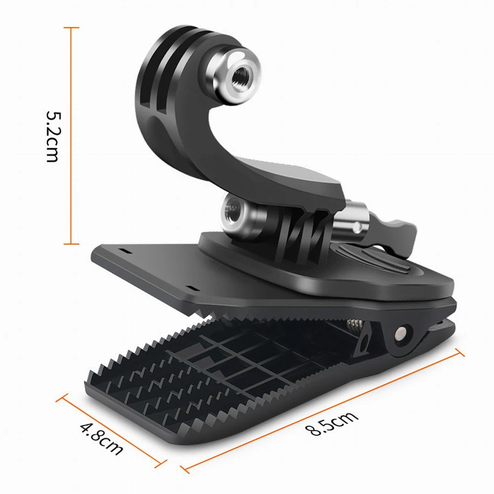 360 ° Draaien J-Haak Snelsluiting Rugzak Schouderriem Mount Clip Clamp Voor Gopro Hero11 10 9 8 7 Oner Accessoires