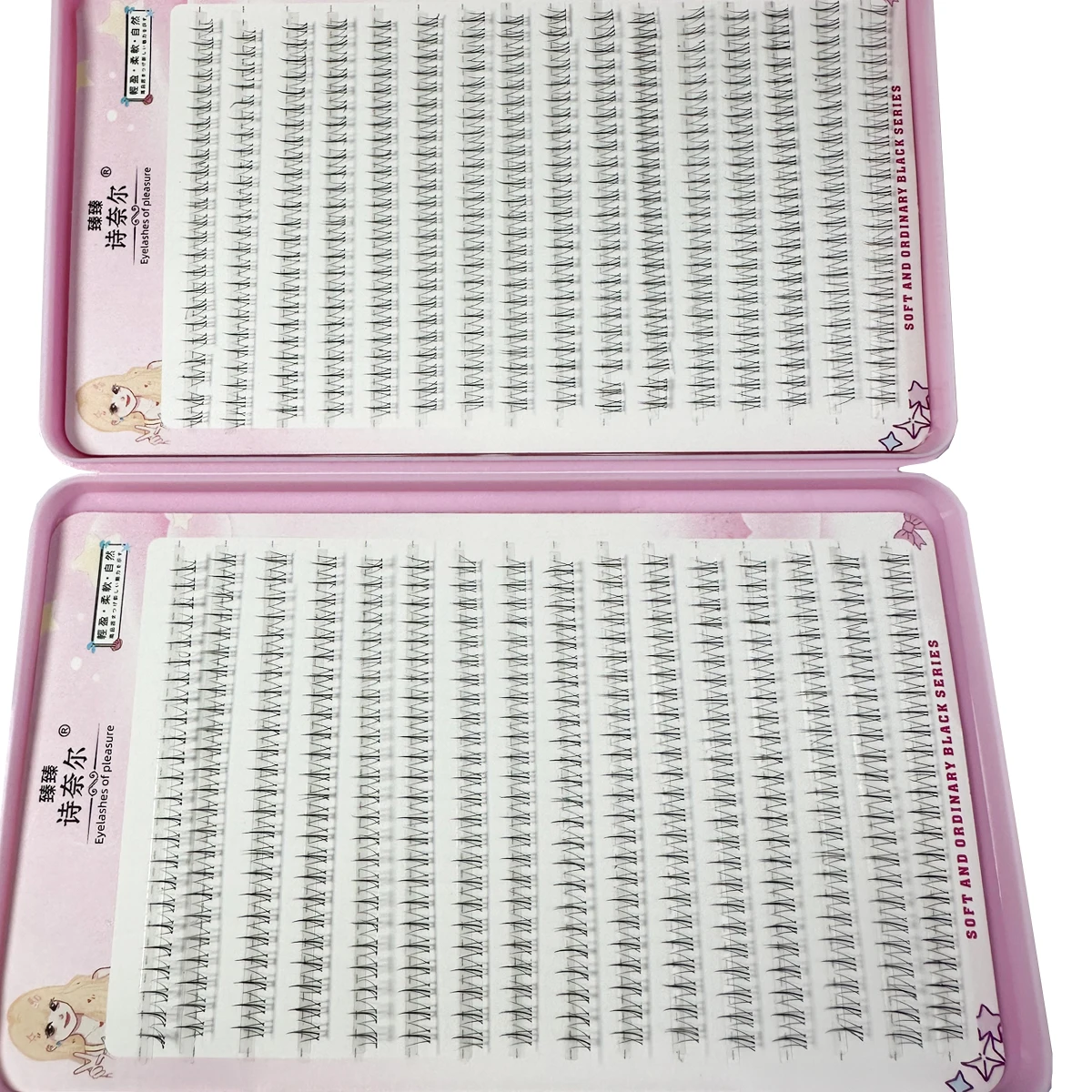 768/60pcs Under Eyelashes Extension Personal EyeLash Professional Makeup Individual Cluster Grafting Fake Lashes False Eyelashes