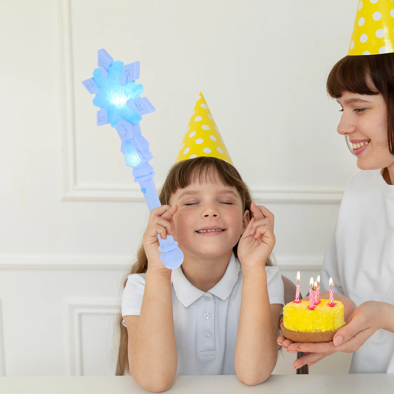 Sneeuwvlok Wand Fairy Stick Kostuum Accessoires Kerstmis Halloween Feestartikelen Kinderen Rollenspel Geen behoefte