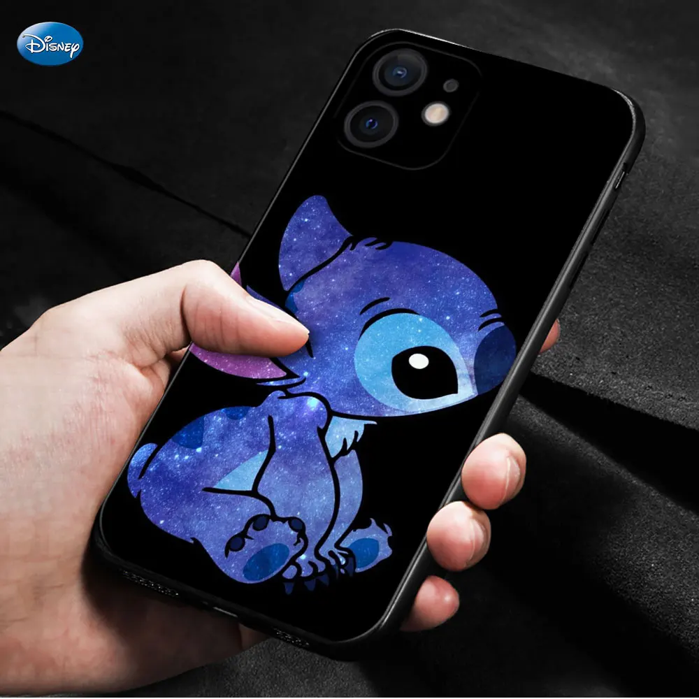 Shockproof Fashion For Apple iPhone 14 XS 13 XR 14 Plus X 11 12 Pro Max 8 SEMini Coque Disney Stitch Look Star Moon Phone Case