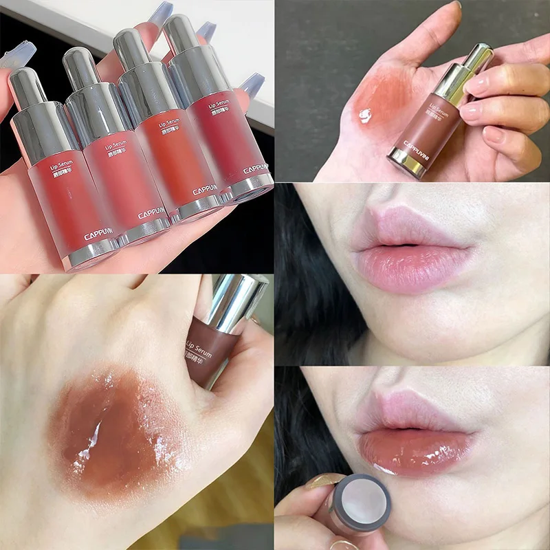 Cappuvini Baby Bottle Lip Gloss — Hydrating Mirror Finish, Glass-Effect Lip Gloss for Jelly-Like Lips,