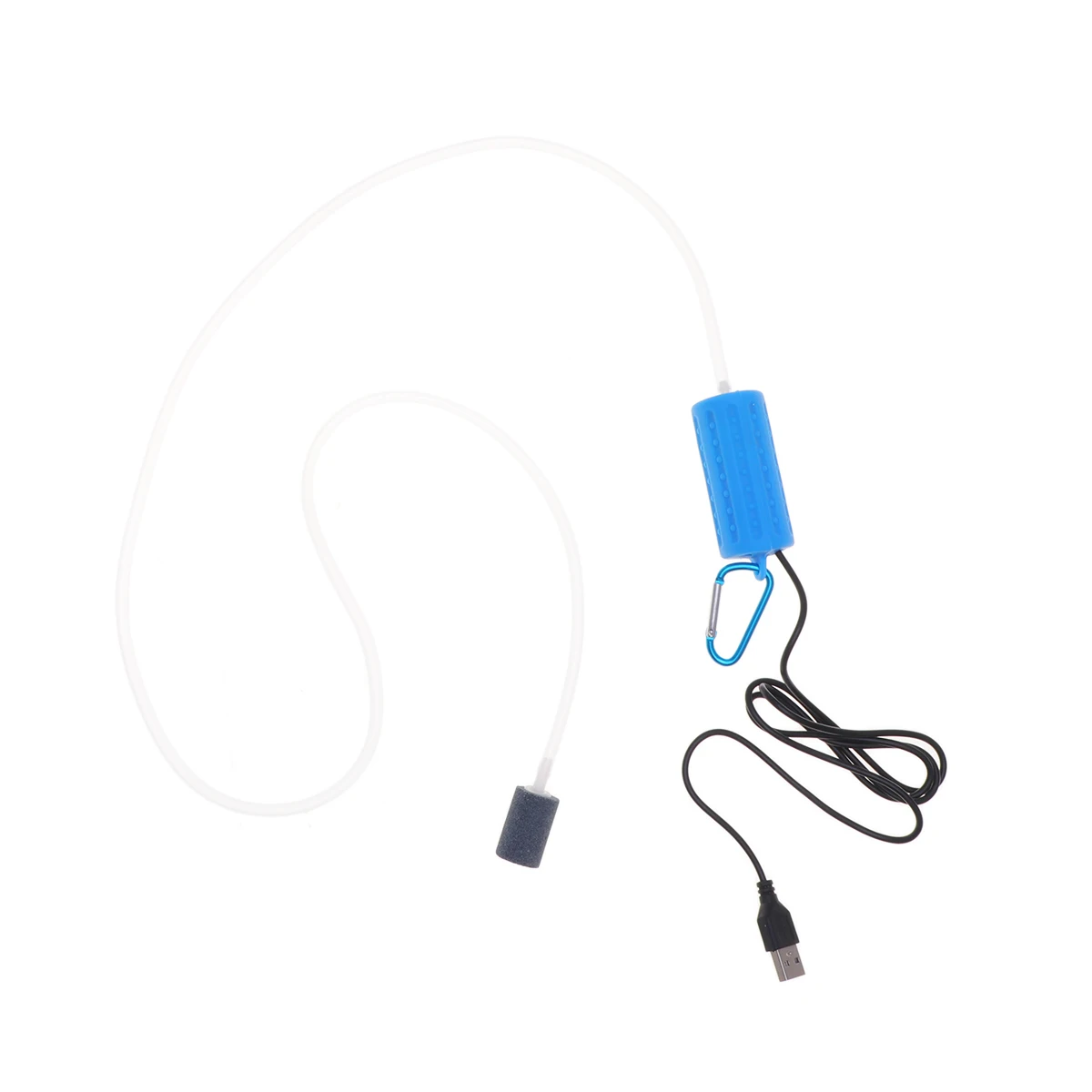 

Sky Blue USB Air Pump for Aquarium Fish Tank Oxygen Aerator with Multi-Level Muffler Low Noise Oil-Free Compact Lightweight High
