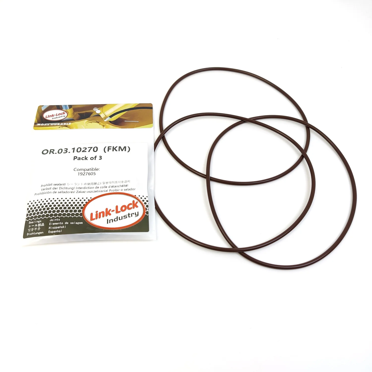 

Комплект уплотнительных колец LINK-LOCK 3PCS OR.03.10270 FKM Viton для водяного насоса 1927605 для DAF-MX-13303 MX-13 315 MX-13 390