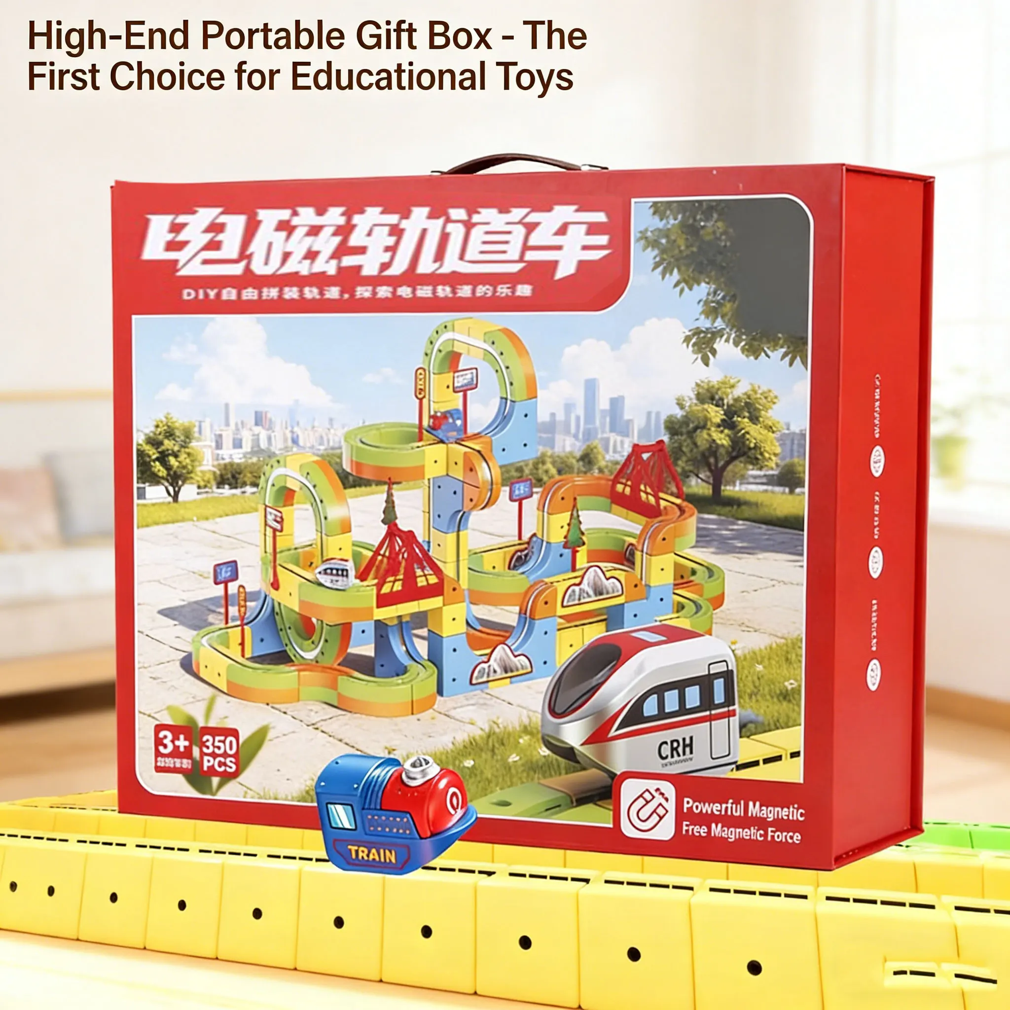 لتقوم بها بنفسك الكهربائية المغناطيسي المسار سيارة قطار اللبنات مدينة الطريق تجميع لعبة تعليمية هدية للأطفال الأطفال