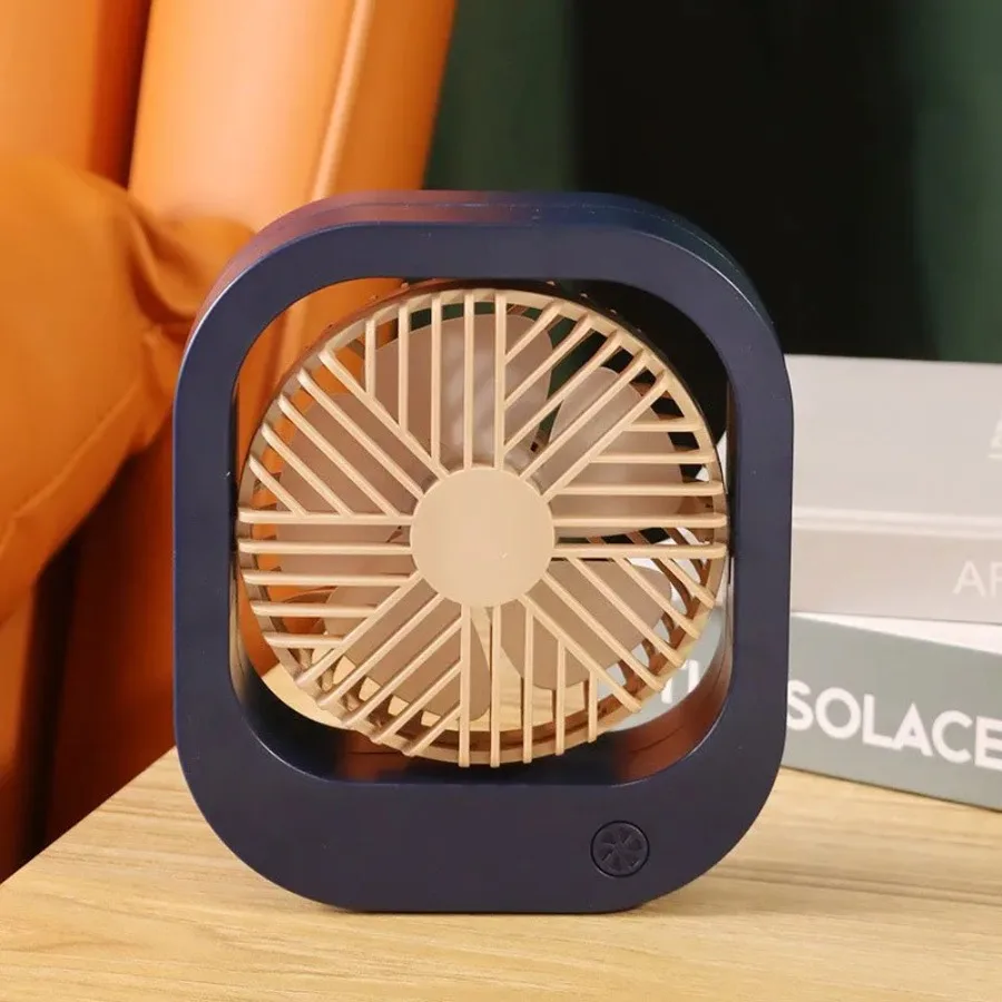 

Portable Desktop Office Desktop Electric Fan; Dormitory Large Wind USB Charging Silent Mini Small Fan; 1 Piece
