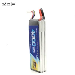 ZDF Battery 3S 11.1V 4000mAh 50C Max 100C RC Helicopter Li Po battery For RC Airplane Quadrotor Car boat Truck  3 S battery