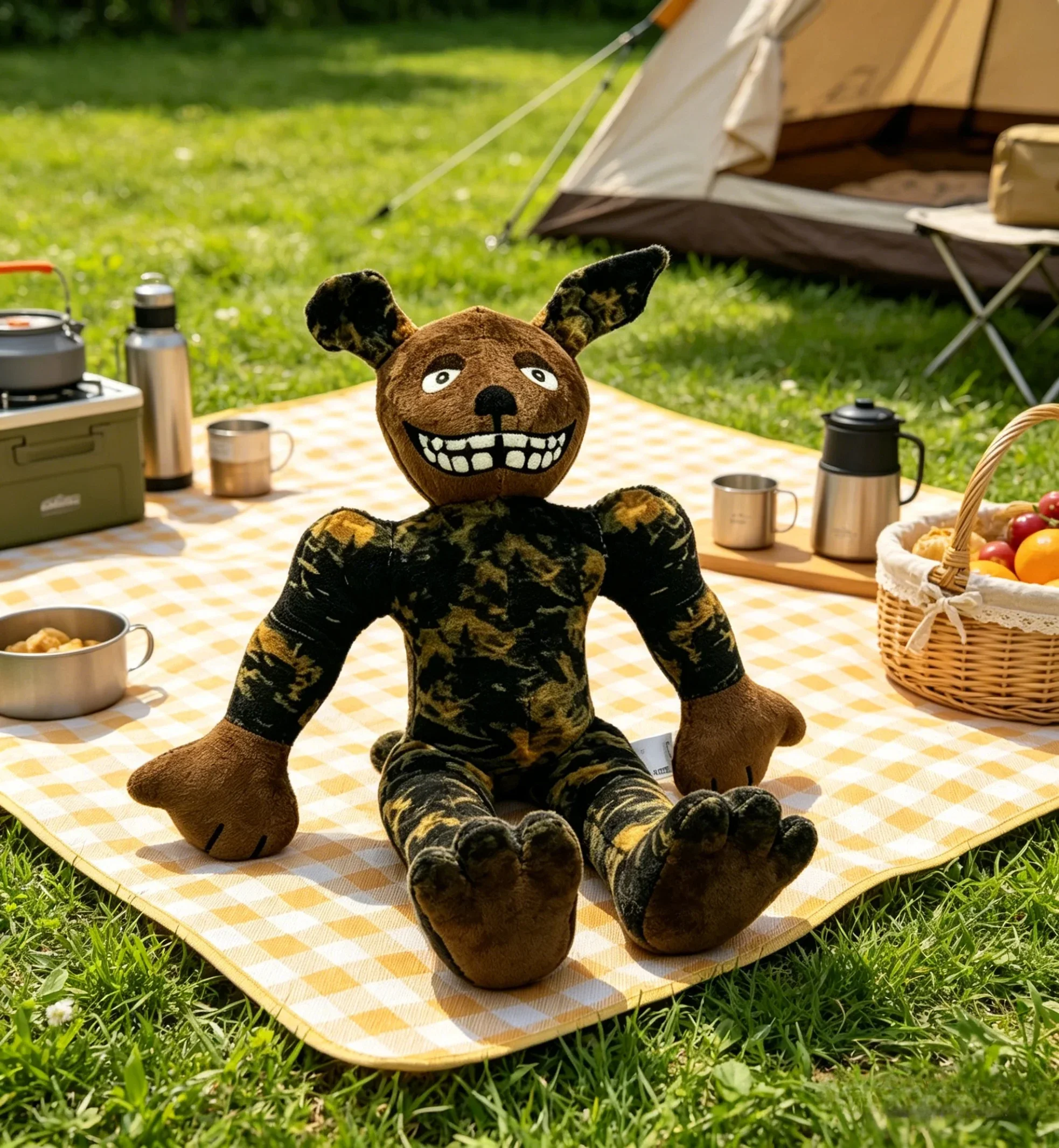 

Game-themed plush toy: horror dog killer stuffed toy，Buy one as a your child He will like it！