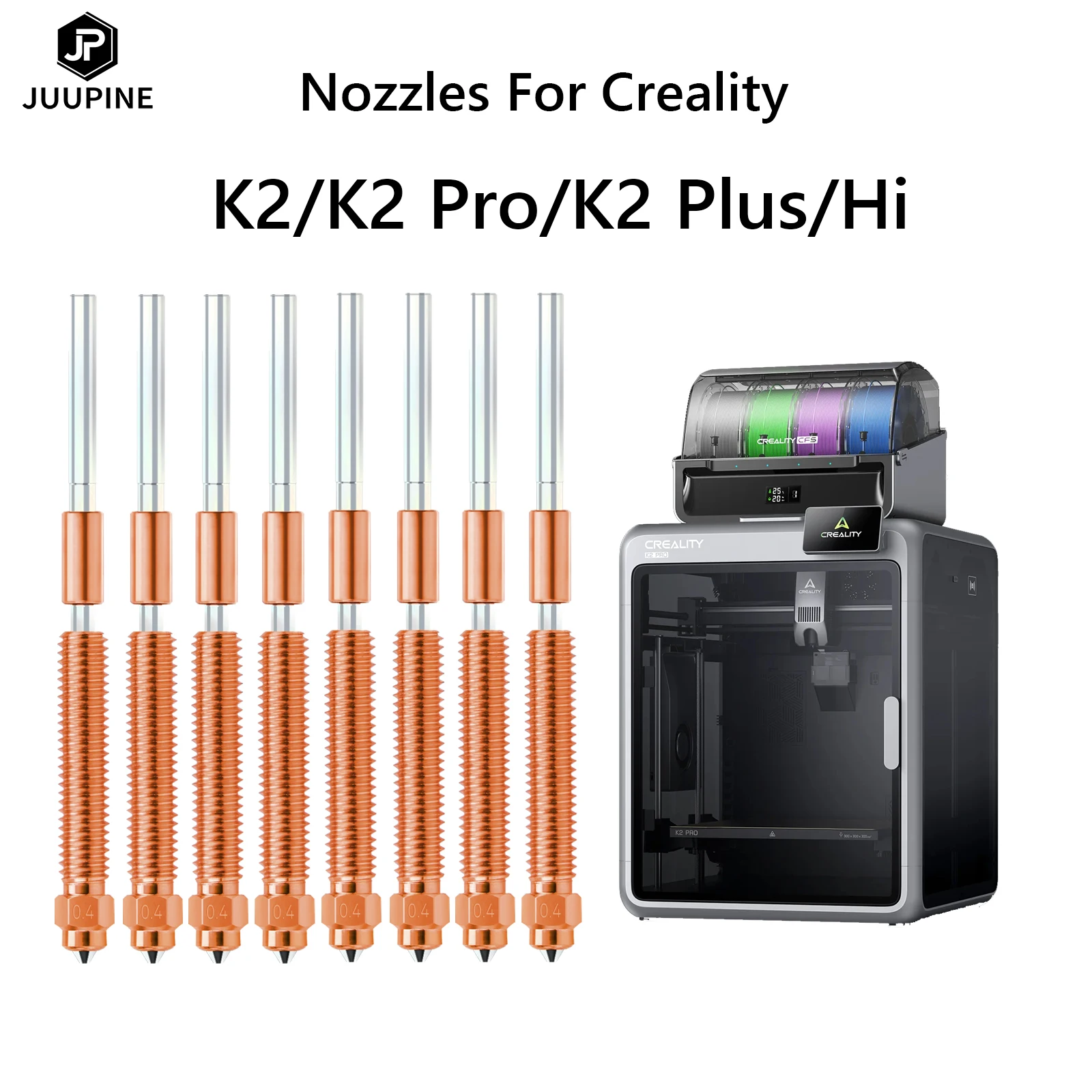 Creality K2 Nozzle Kit 0.4mm 10PCS for Hi Hotend