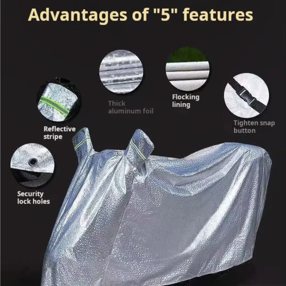 

Motorcycle raincoat dust, sun, rain, electric bicycle cover with full protection and rain cover