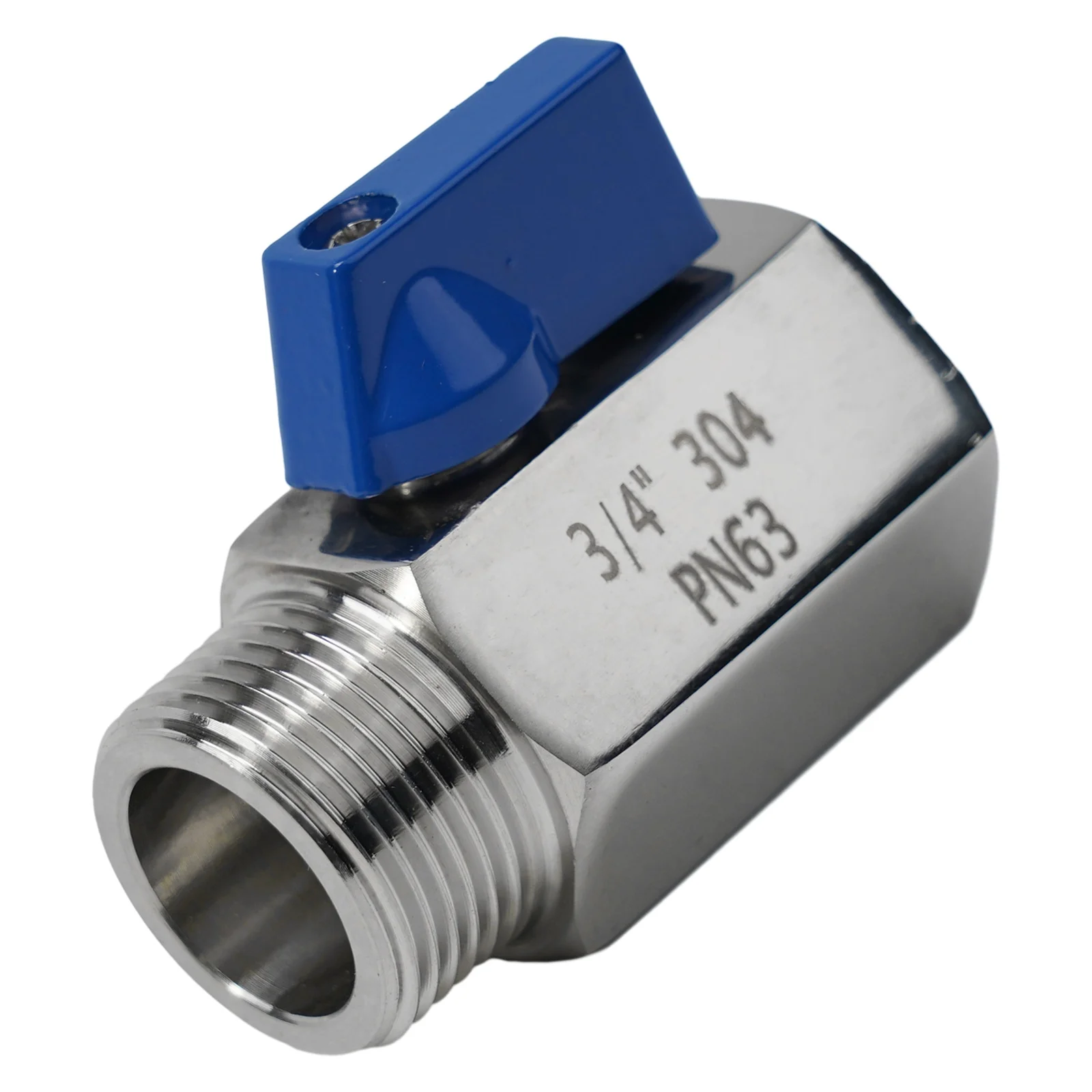 1pcs 3/4in 304 Stainless Steel Ball Valve Male Female Thread For Water Oil Gas Pipe Fitting Industrial Plumbing Shut Off Tool