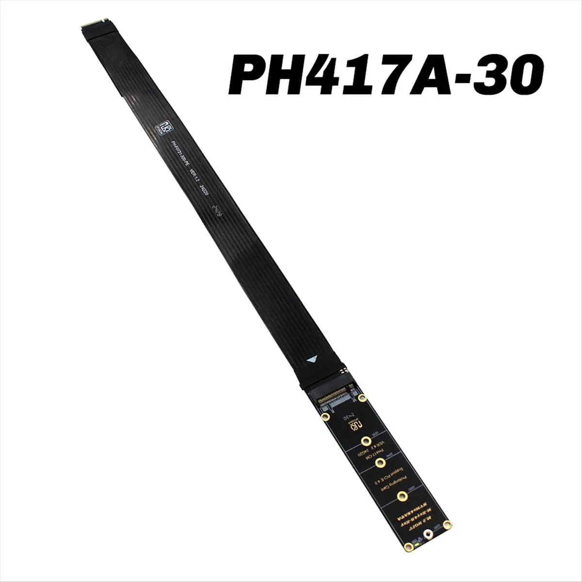 *A99Z M.2 NVMe SSD Extension Cable PCIe 4.0 X4 M-Key High-Speed Data Transfer Flexible Extender for M.2 NGFF SSD A