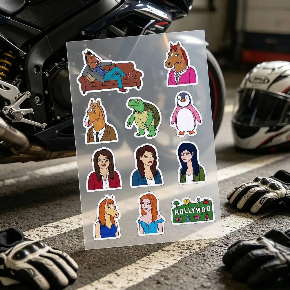 Popular Anime B-BoJack Horseman Stickers Auto Body Bumper Windows Motorcycle Laptop Walls Vinyl Decal Car Tuning Accessories
