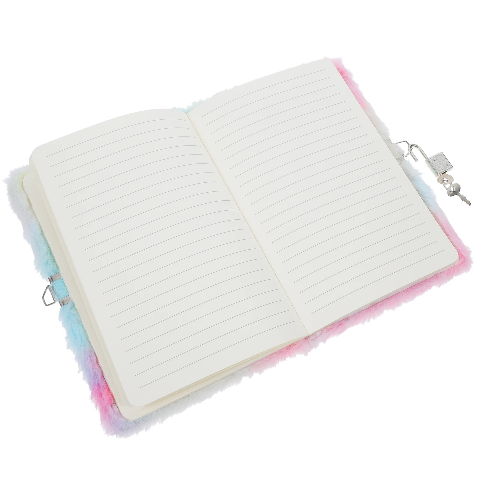 

Cartoon Cat Notebook Cute Plushy Diary for Girls Lock Mini Fuzzy Notebooks Trendy Colors Kids Gifts Writing Drawing Journal