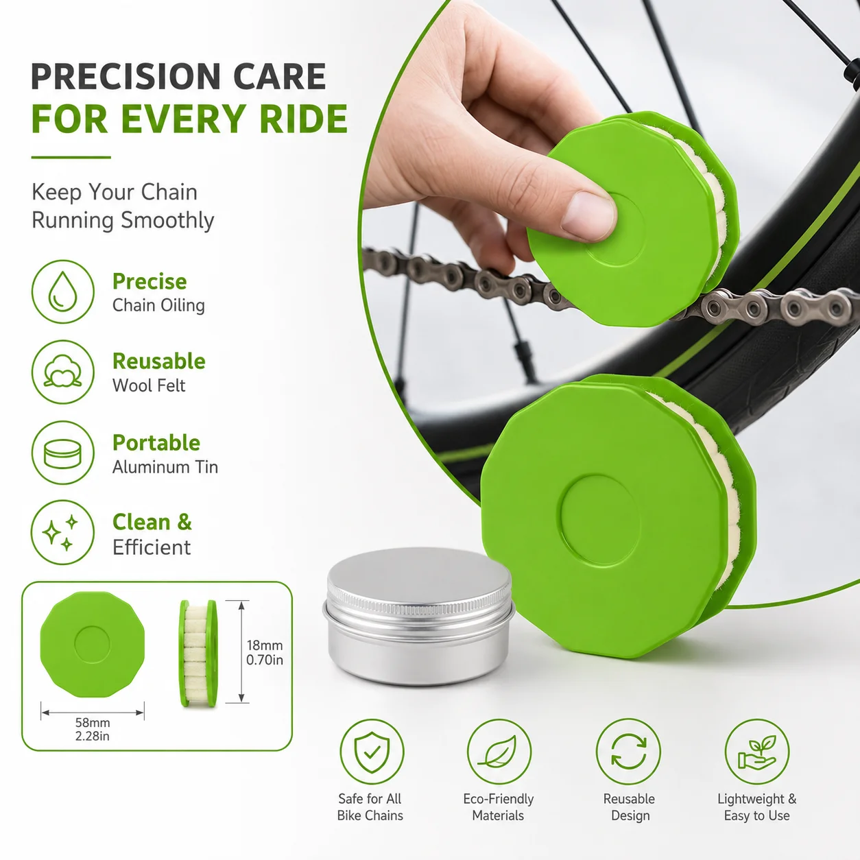 PINMOAP 1/2PCS Bike Chain Lubricator Tool Bicycle Chain Oiler Cleaner Applicator Cycling Maintenance Repair Accessories Kit