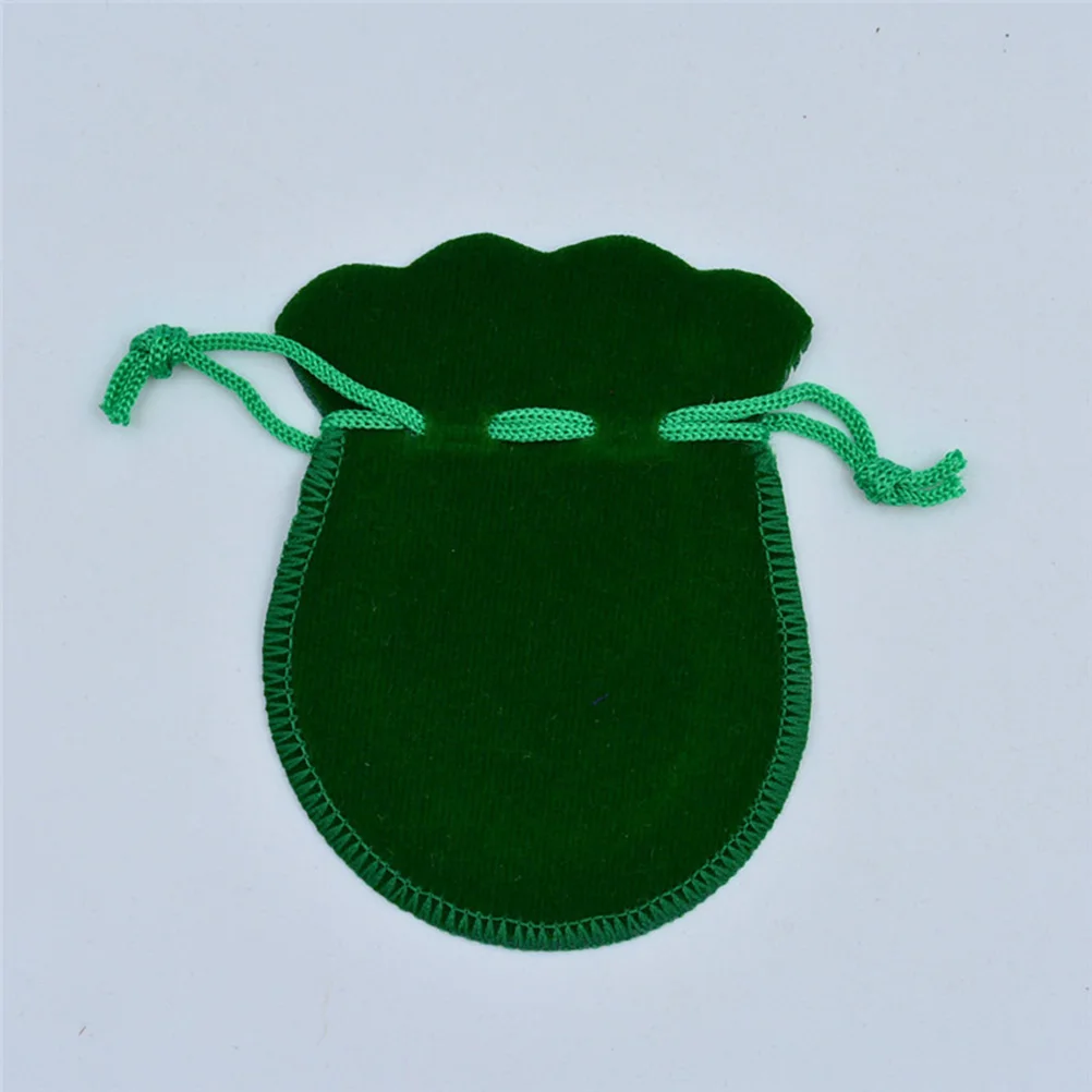 

20 Pcs Jewelry Cloth Bag Gift Package Pouches Drawstring Flannel Storage Shaped Bags
