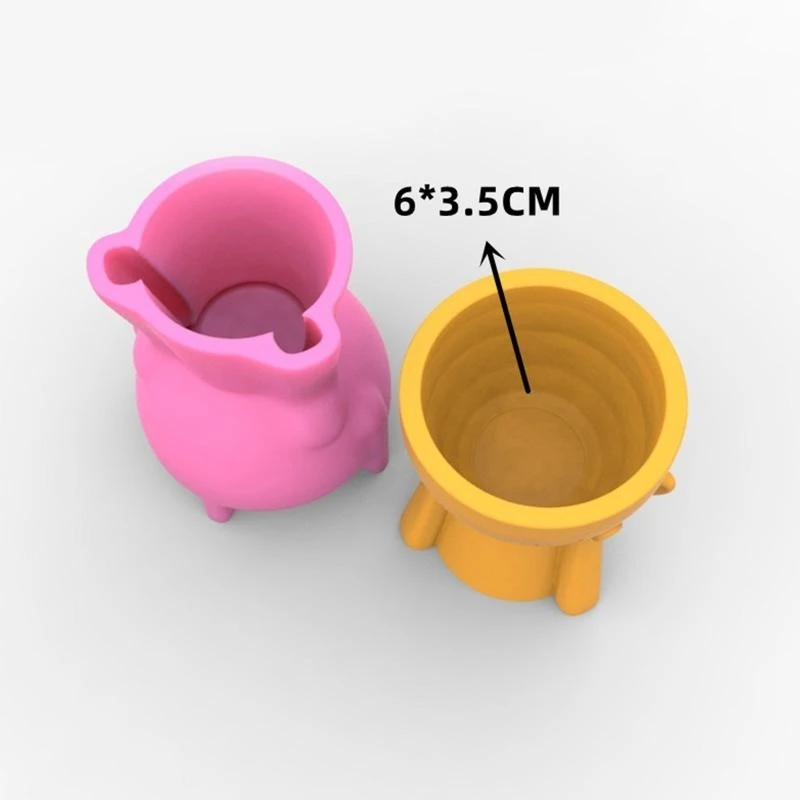 Boy Silicone Flower Pot Mold for Succulent Plants Pen Holder Mould DIY