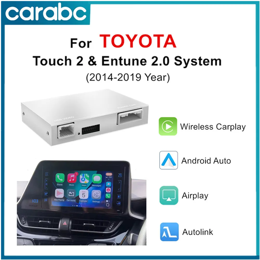 

Беспроводной CarPlay и Android Auto для Toyota Highlander, Tundra, Sienna, Prius, Yaris, Camry, CHR, RAV4