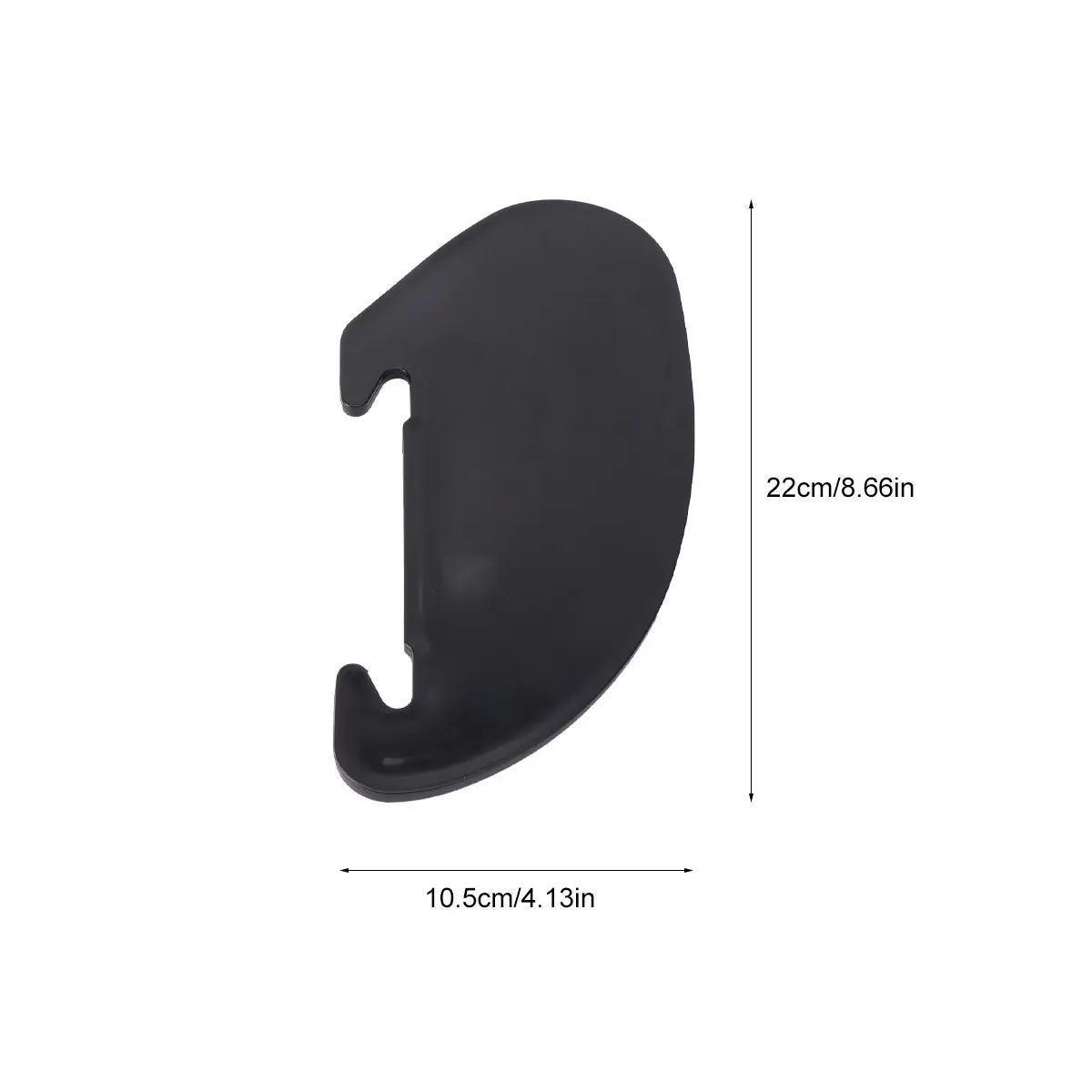ABS Small Side Fin Splitter Black Boat Tail Rudder Surfboard Accessory for Inflatable Paddle Board Stable Direction Control